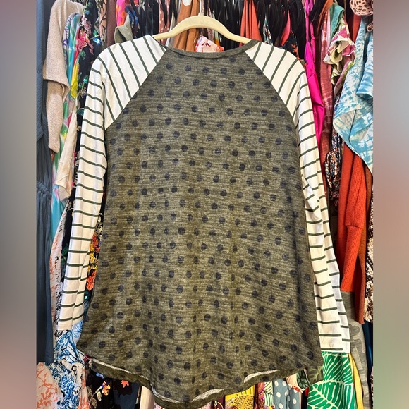 Mixed Print Top - Picture 3 of 3